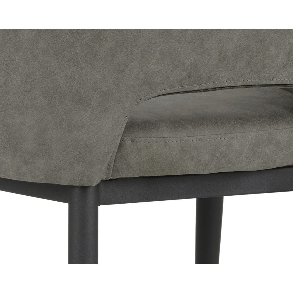 Thatcher Black / Antique Grey Dining Armchair